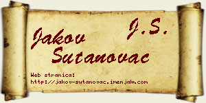 Jakov Šutanovac vizit kartica